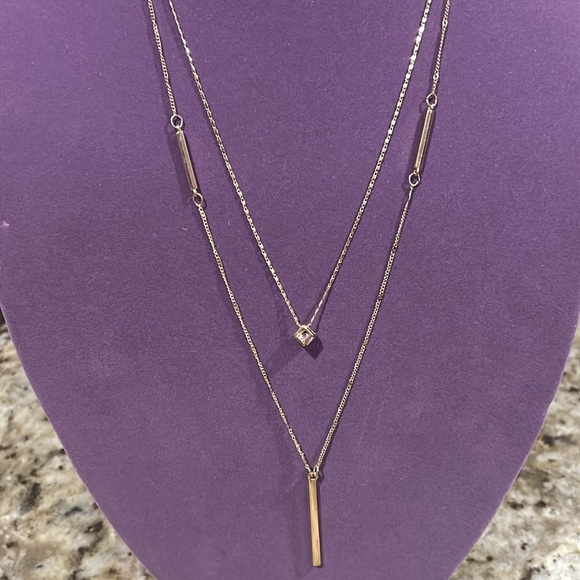 Louis Vuitton #318 Lock & Key on NWT Sonoma Layered Necklace Goldplated - Picture 7 of 12